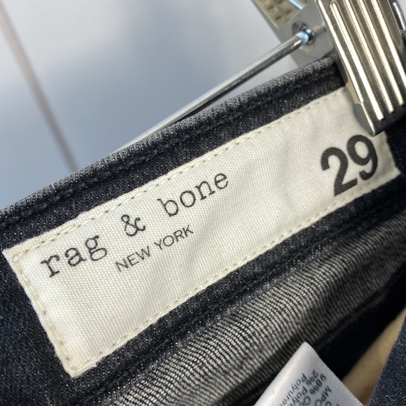 rag & bone Nina High-rise Ankle Cigarette Repair Jeans In Repair Bakton size 29 - Picture 7 of 13
